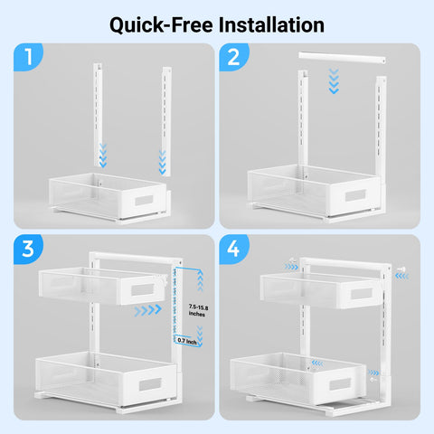 TISTAYA under cabinet organizer expands storage capacity in compact spaces.