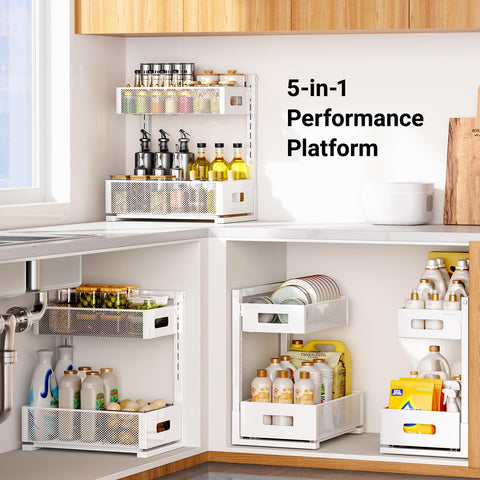 TISTAYA pull-out unit enables easy reach and reduces bottle tipping.