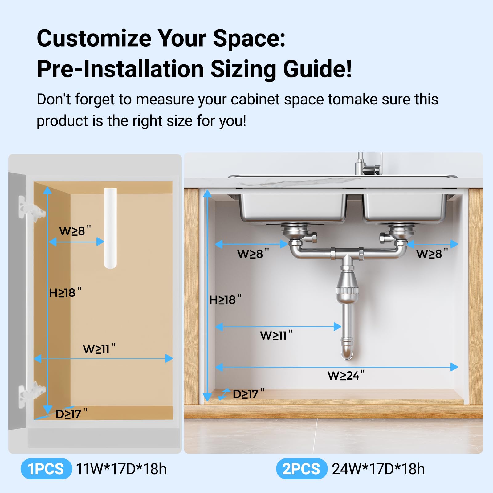 TISTAYA under-sink drawer slide shows sturdy metal construction and durable storage.