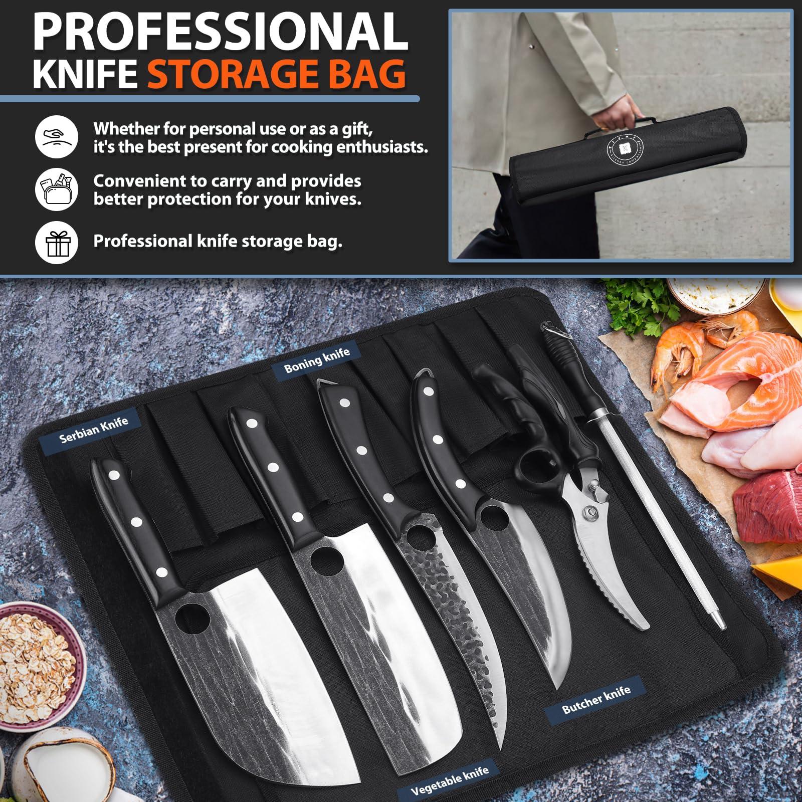 TIVOLI fillet-knife designed for smooth fish filleting and minimal waste.