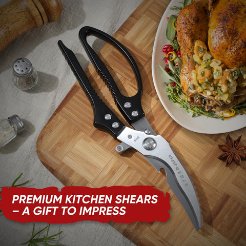 TIVOLI Kitchen Scissors versatile for herbs, vegetables, and seafood.