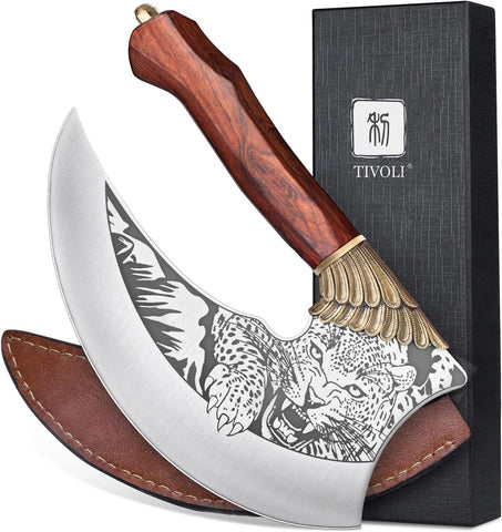 TIVOLI Ulu Knife 9-inch blade ideal for versatile kitchen prep