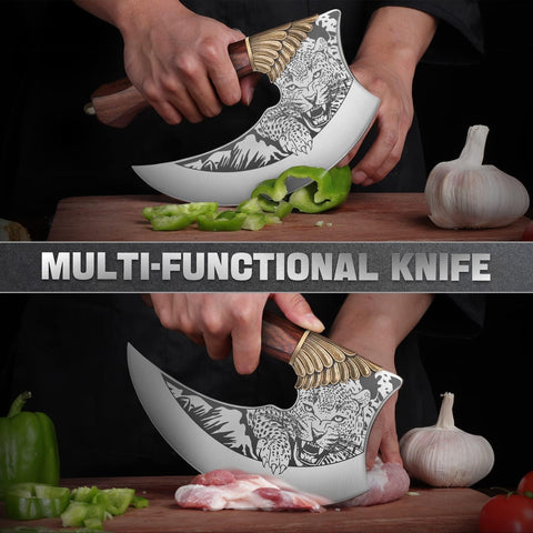 TIVOLI Ulu Knife with sheath and gift box for safe storage and gifting
