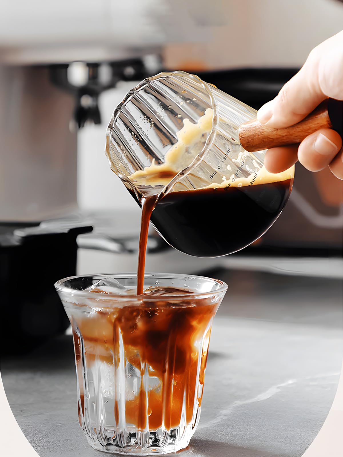 TIWPAJS espresso-shot glasses arrangement for tasting sessions