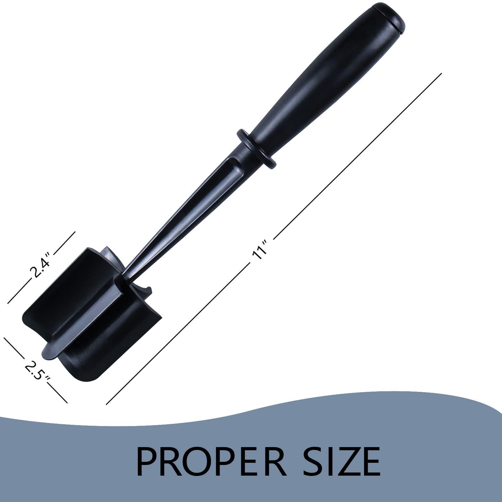 Tixill hamburger chopper ergonomic handle for comfortable prep.