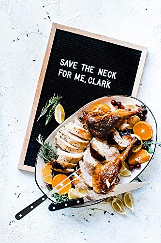TIYOORTA carving set in a busy holiday kitchen setup.