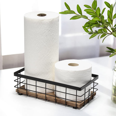 TJ.MOREE wall-mounted bathroom organizer saves counter space.