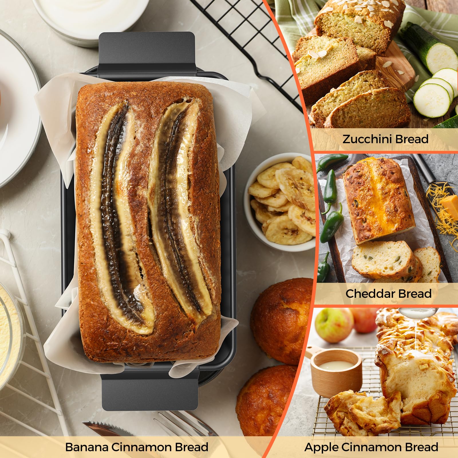 TLAZZ easy-clean design simplifies rinsing and wipe-down after baking.
