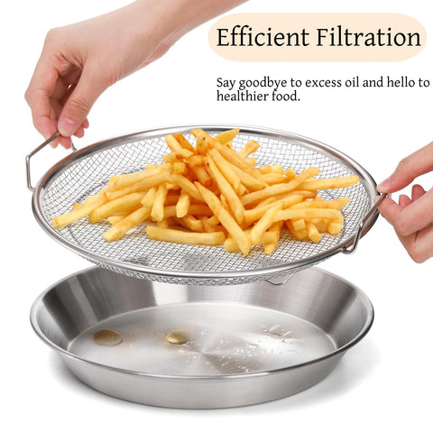 Tlence 10.3-inch tray with three feet elevates airflow