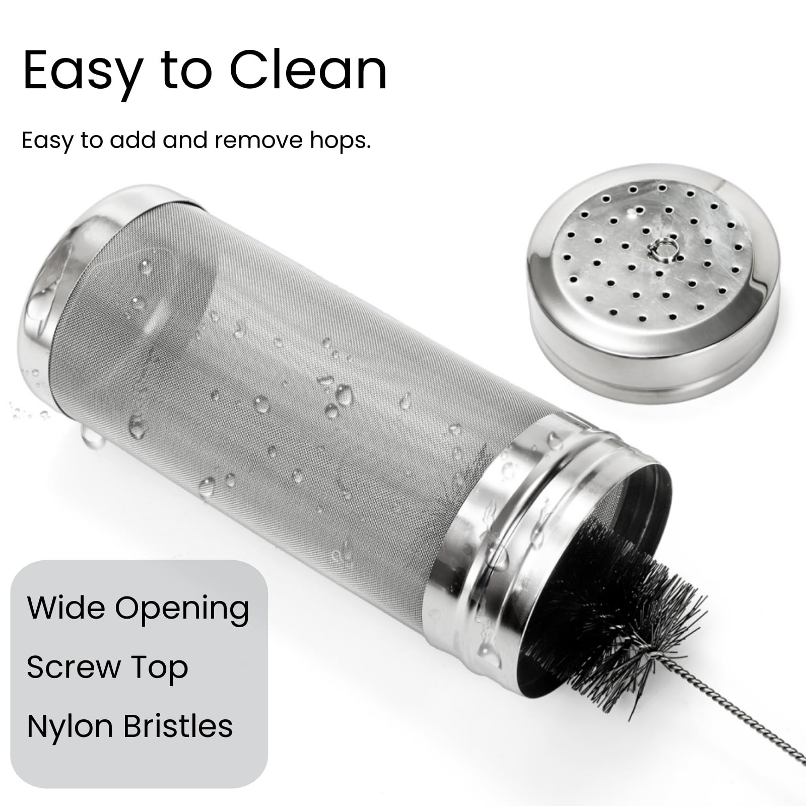 Tlence 300 micron mesh hopper filter preserves aroma while filtering