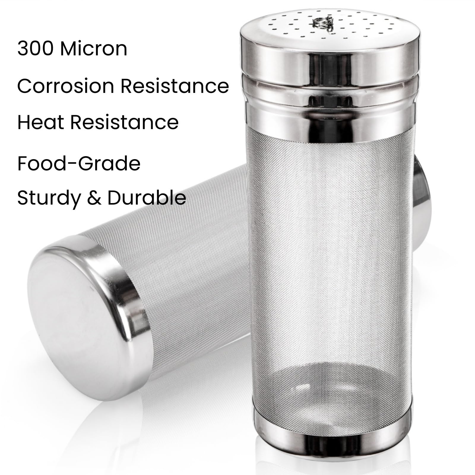 Tlence hopper with uniform porosity boosts clarity and aroma in your brew
