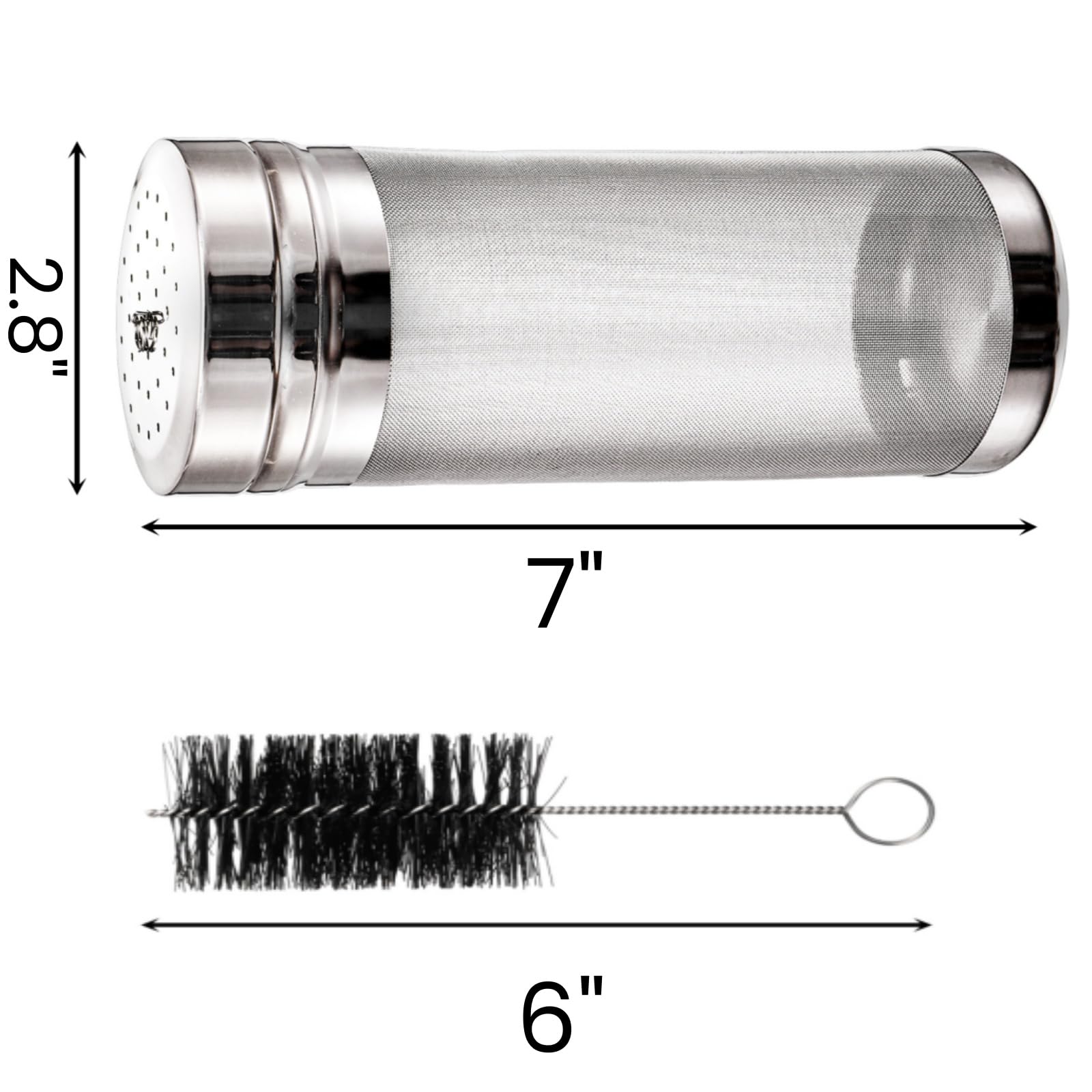 Tlence two-pack stainless steel hop filters ensure consistent flavor capture