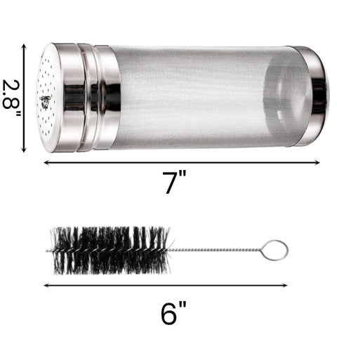 Tlence two-pack stainless steel hop filters ensure consistent flavor capture