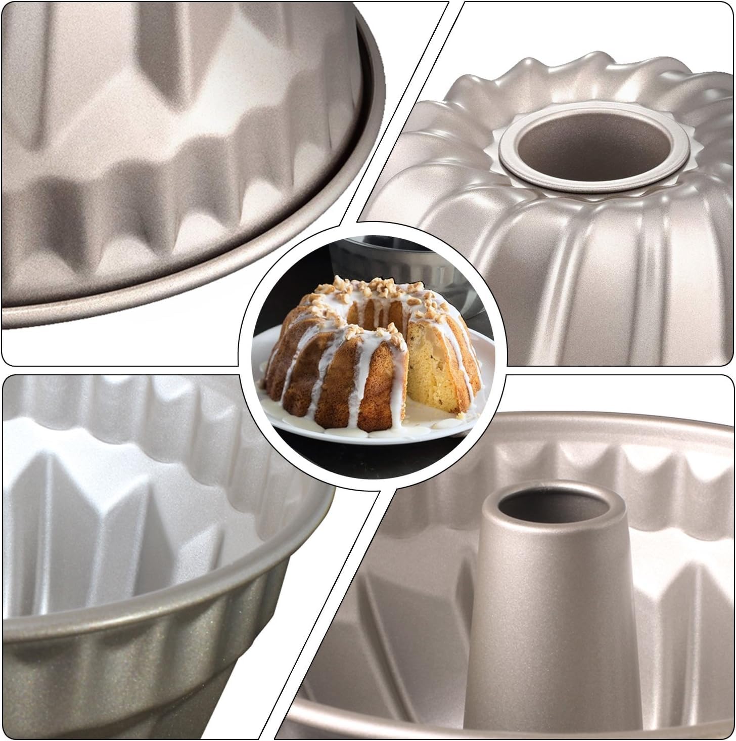 TLIOCAS nonstick coating promotes easy release and quick cleanup.