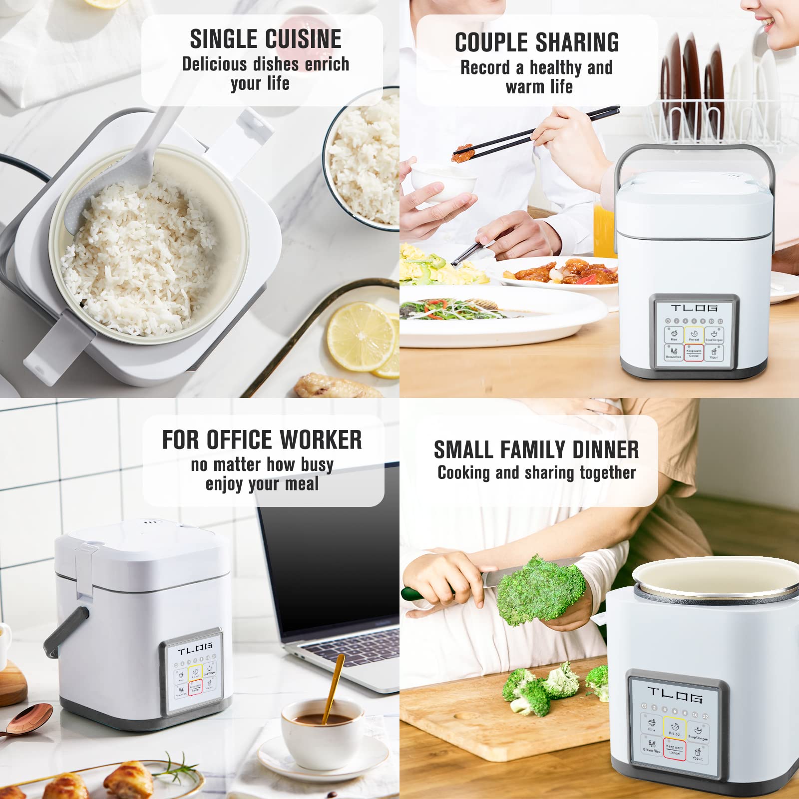 TLOG Mini Rice Cooker complete accessories included in the box