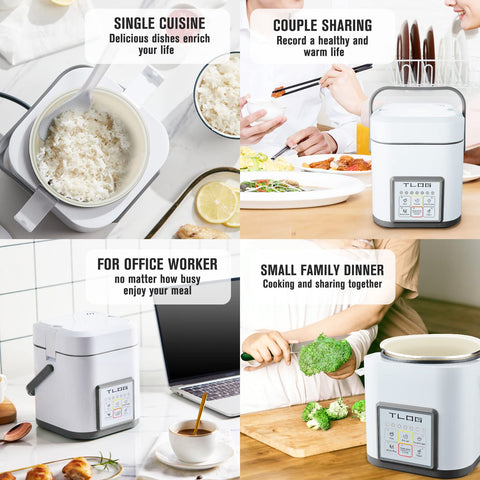 TLOG Mini Rice Cooker complete accessories included in the box