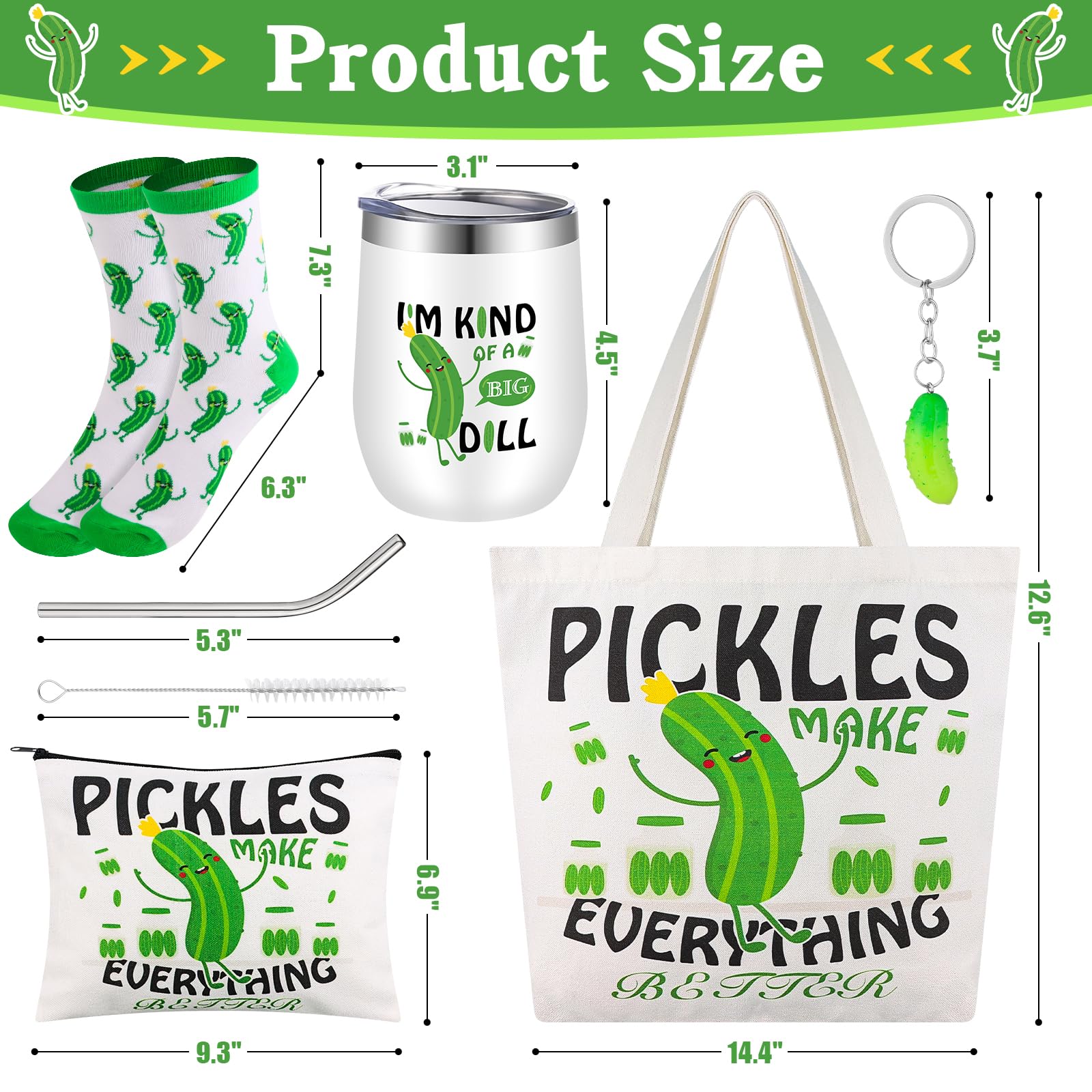 TLY Pickle Tote Bag perfect for carrying daily essentials.