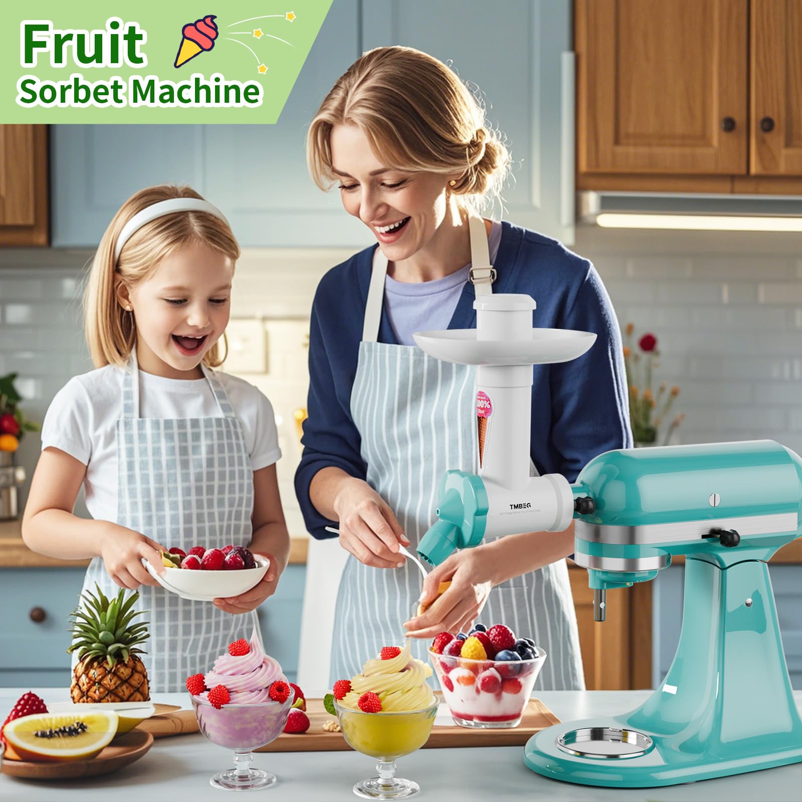 Tmbeg soft serve demonstration with eight fruit recipes included