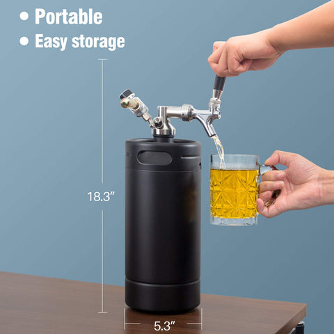 TMCRAFT portable dispensing setup ideal for home gatherings and tailgates.