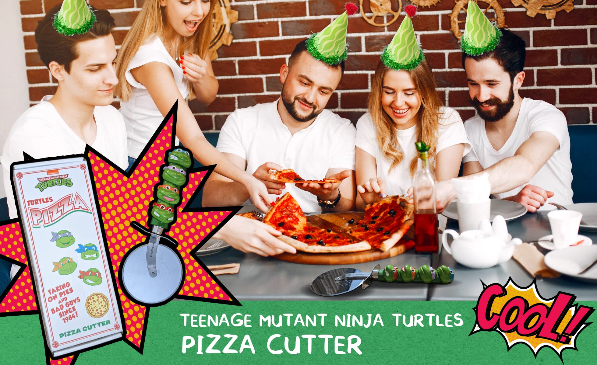 TMNT pizza party essential cutter for quick, playful pizza prep