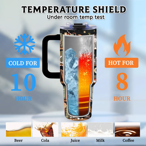 TNASURHUS book lovers 40oz tumbler design style, bookish charm for gifting