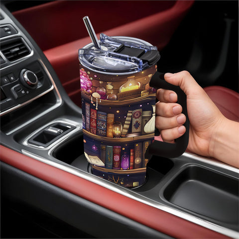TNASURHUS BPA-free book tumbler supports safe sipping during daily reading