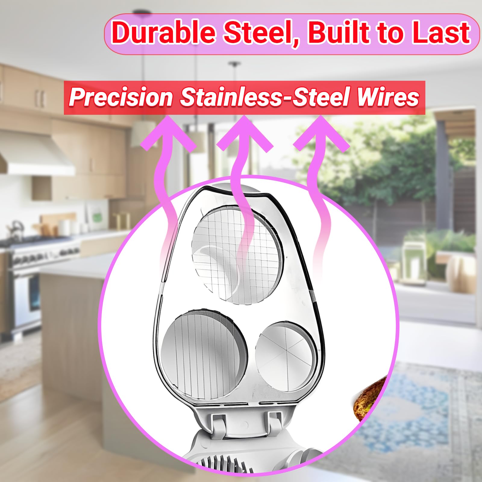 TNDCKP non-slip base keeps slicer steady during daily prep.