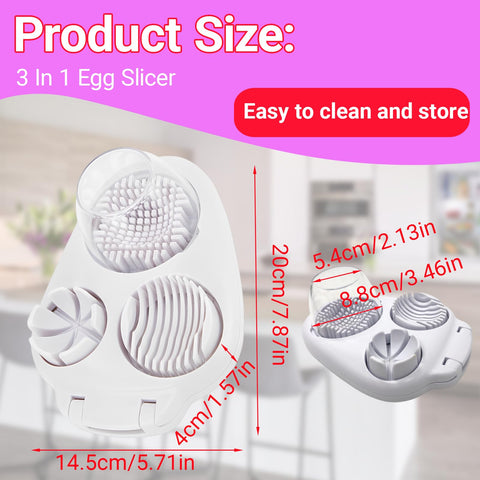 TNDCKP egg slicer in slice mode creating even rounds for sandwiches.