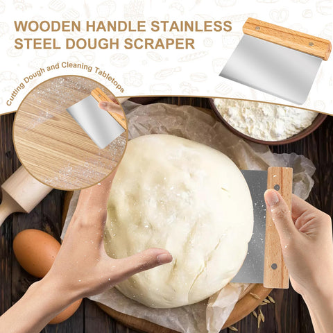 TNELTUEB dough whisk with double-eye design for quick flour mixing