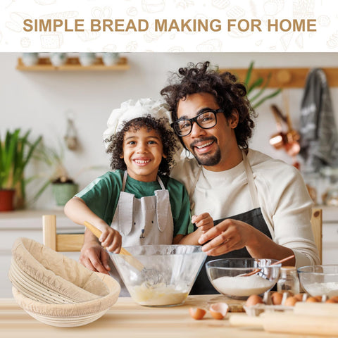 TNELTUEB proofing basket set assembled for home bakers