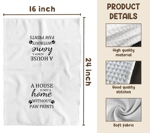 TNUW dish towel with dog print for everyday use