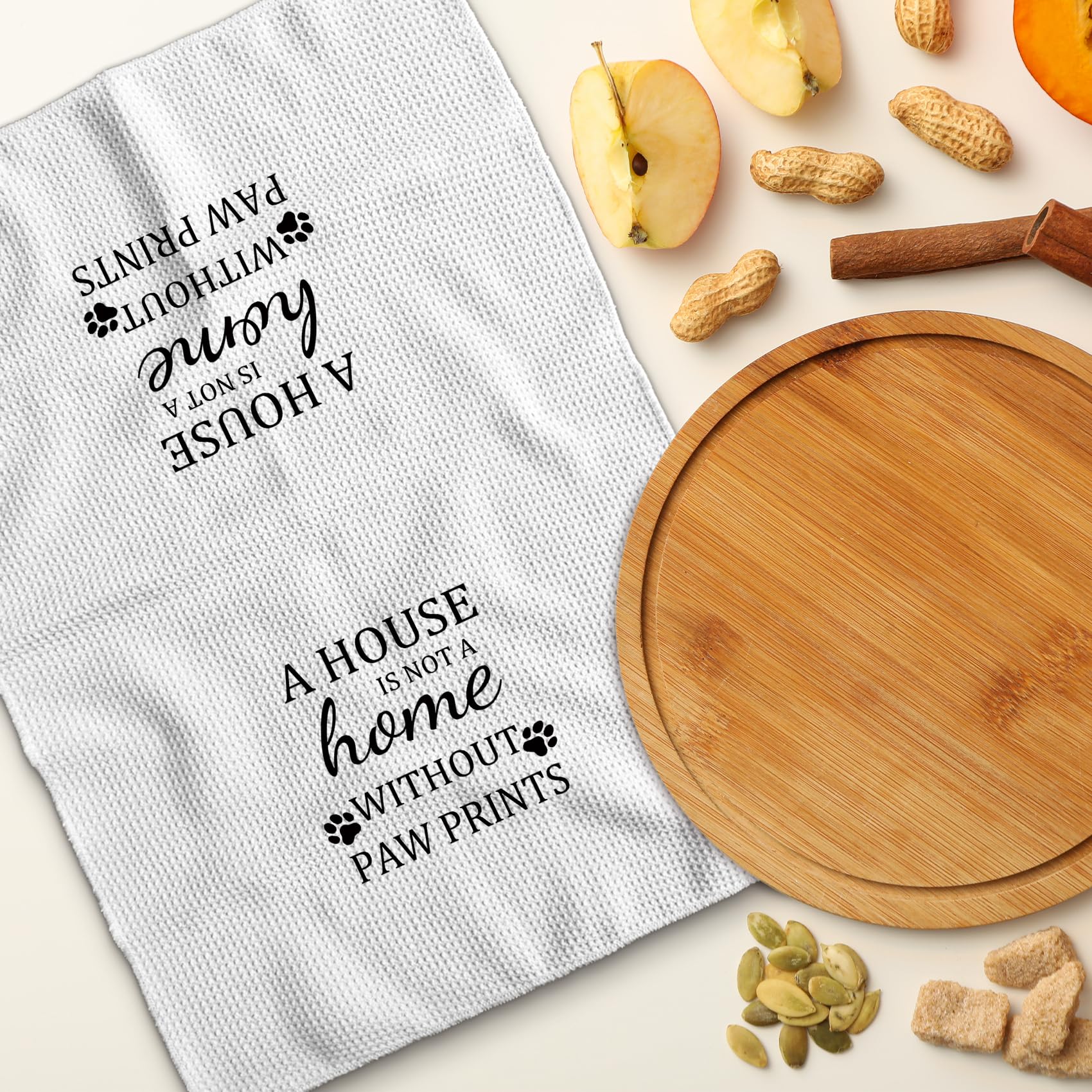 TNUW dog lover towel for women with paw print