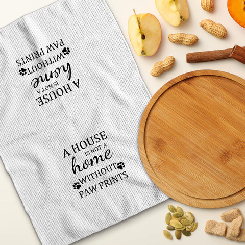 TNUW dog lover towel for women with paw print