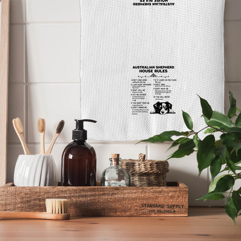 TNUW holiday gift for dog lovers towel ready to delight fans of Australian Shepherds.