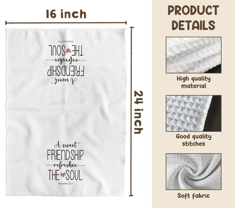 TNUW towel elevates daily tasks with faith-inspired charm in the home