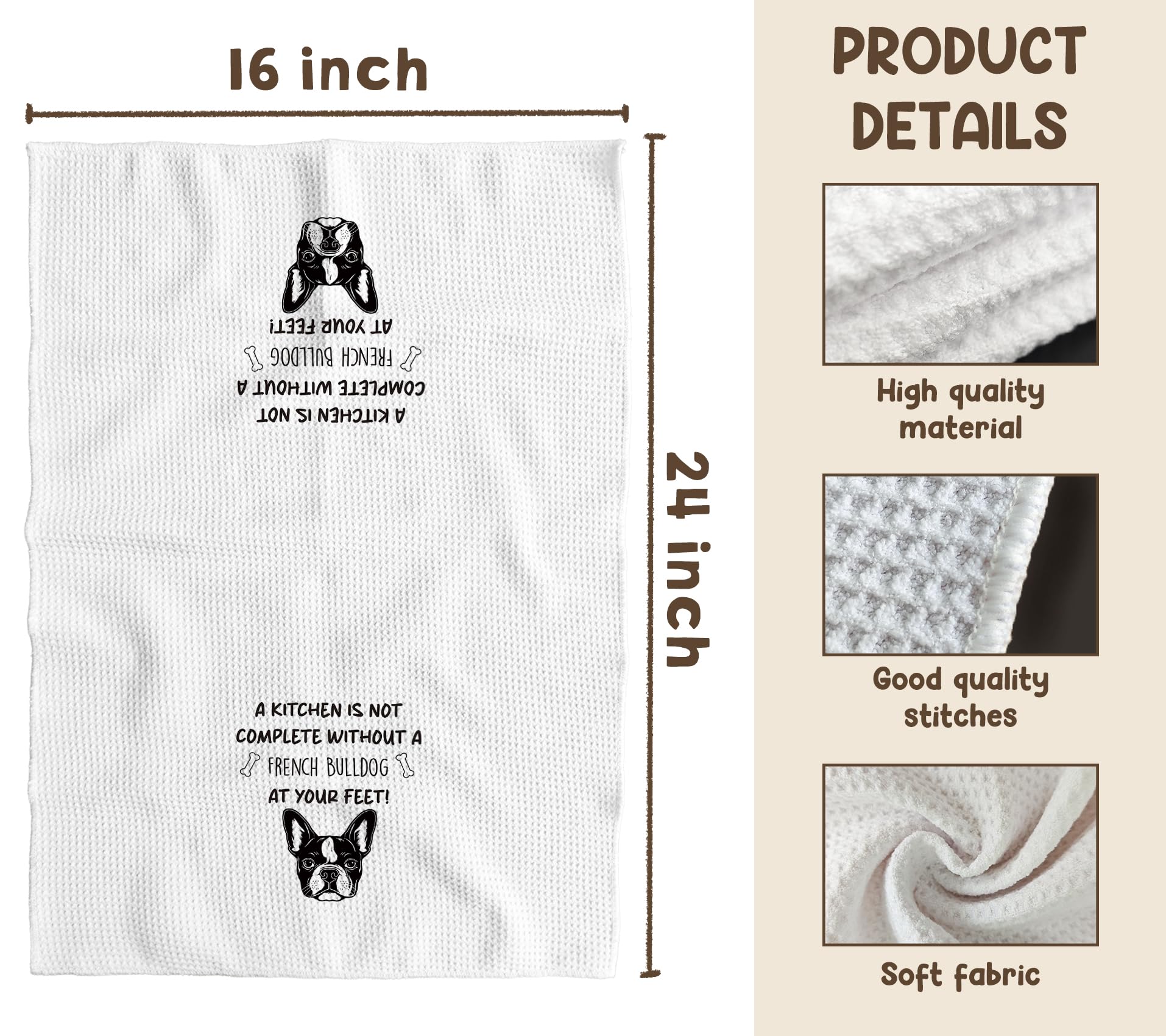 TNUW modern dog-themed towels elevate any room with playful charm.
