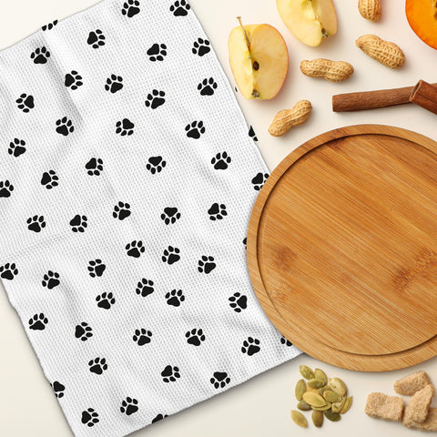 TNUW paw print towels for home decor and quick towel-drying tasks.