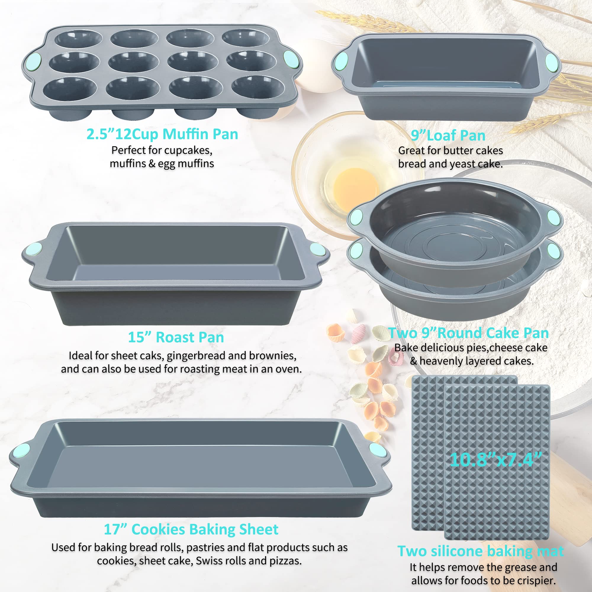 To encounter silicone baking mats: grease draining for cleaner meals