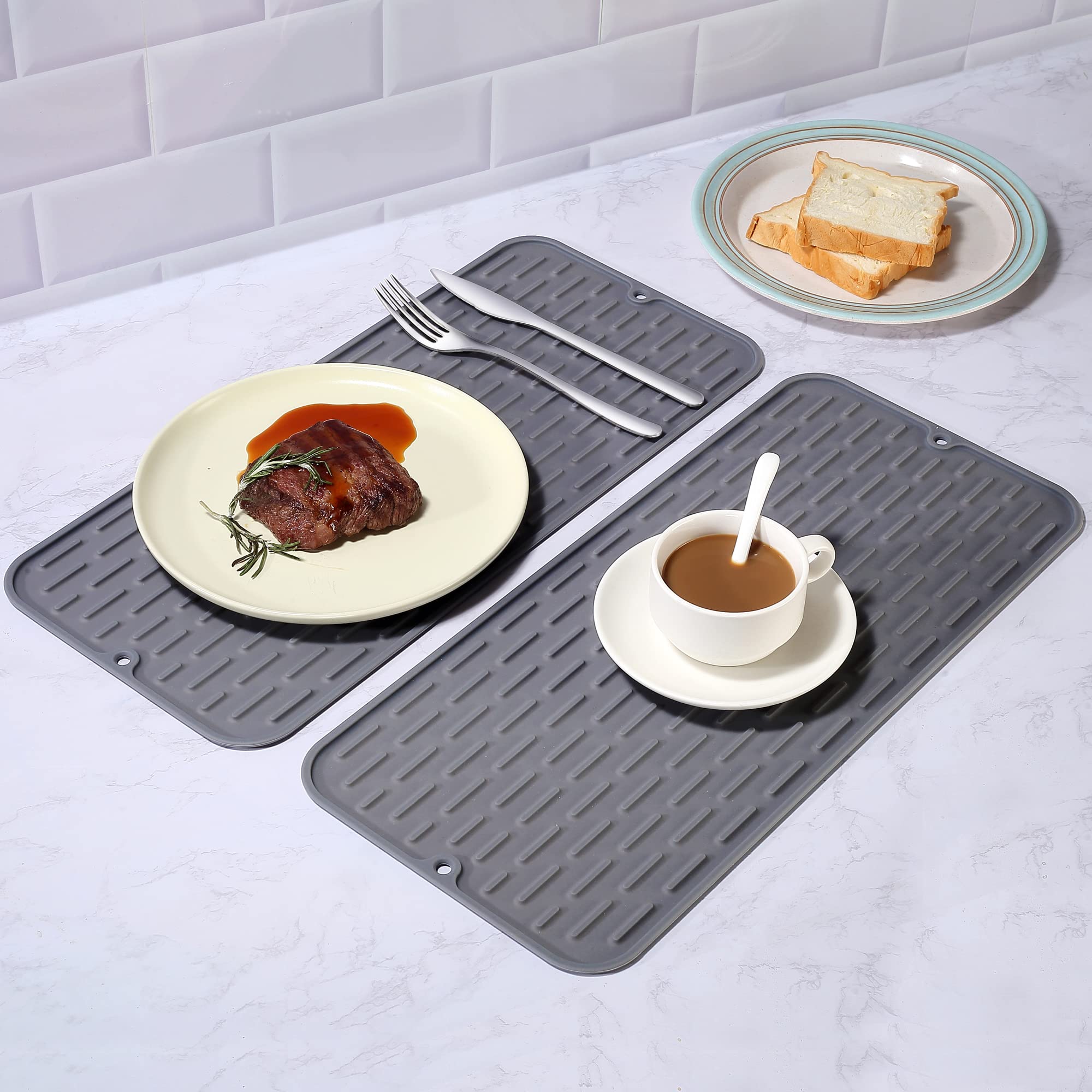 To encounter heat resistant silicone trivet withstands hot pots on countertops