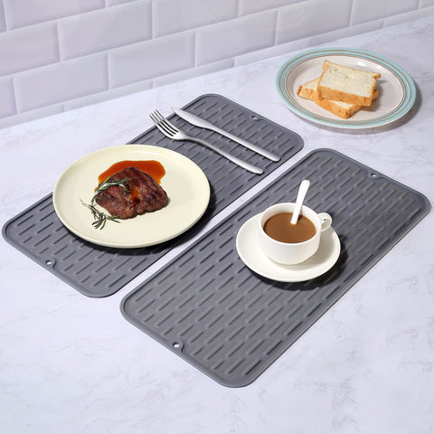 To encounter heat resistant silicone trivet withstands hot pots on countertops