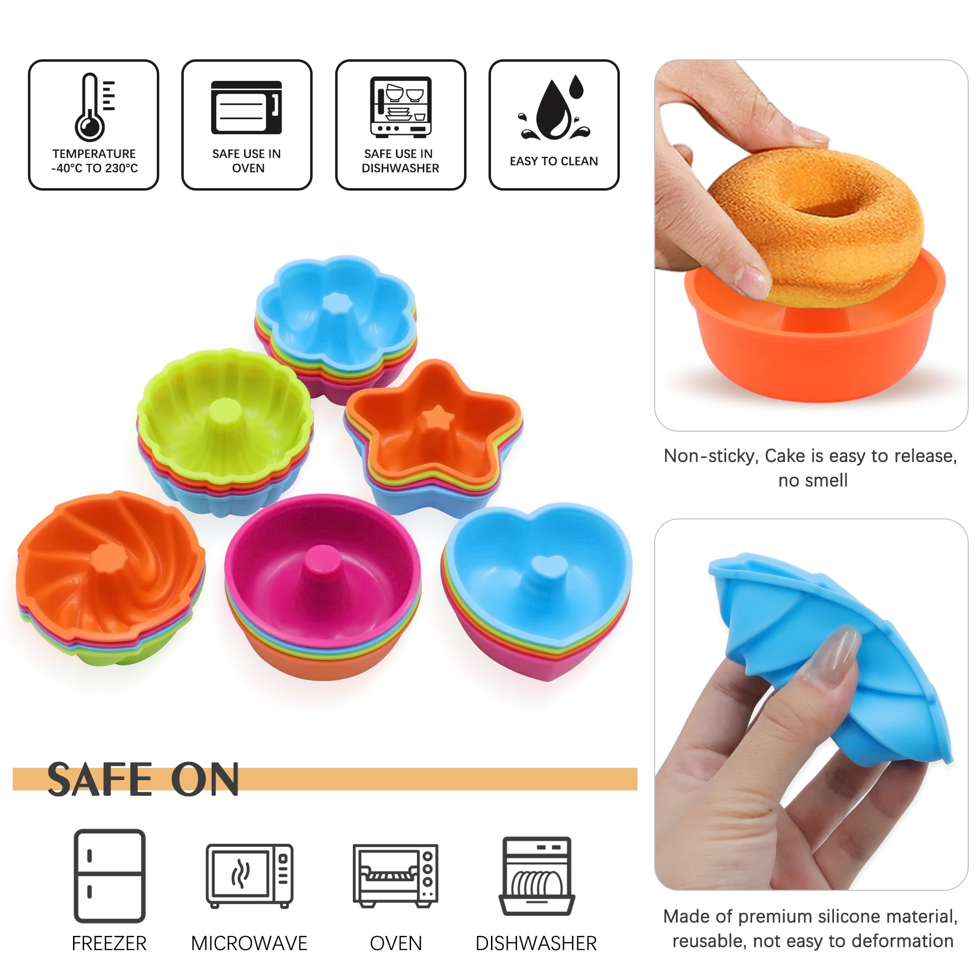 To encounter oven microwave safe silicone suitable for baking and reheating