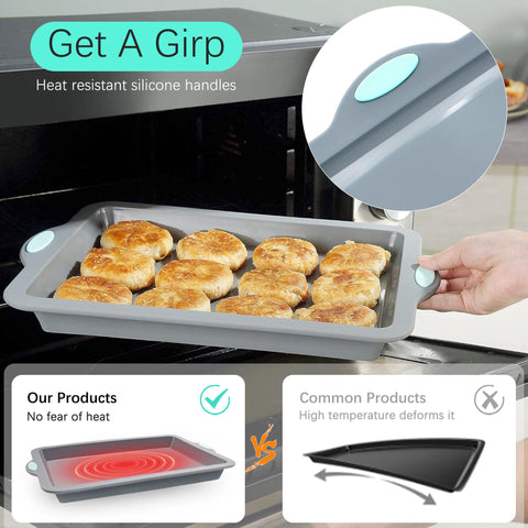 To encounter silicone baking pans set large cookie pan for crisp edges.