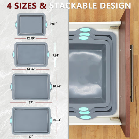 To encounter silicone baking pans set oven fridge and freezer safe.