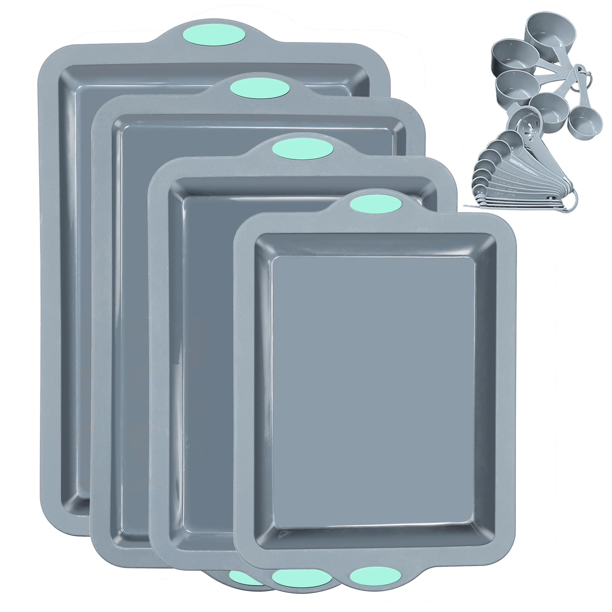 To encounter silicone baking pans set small cookie pan with reinforced frame for durability.
