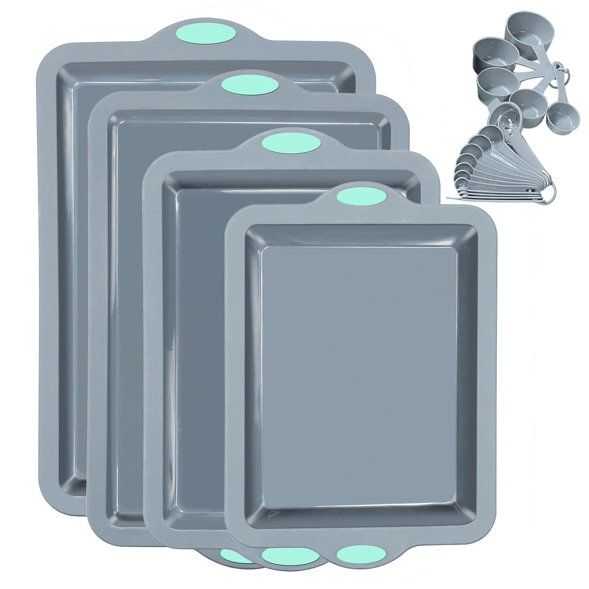 To encounter silicone baking pans set small cookie pan with reinforced frame for durability.