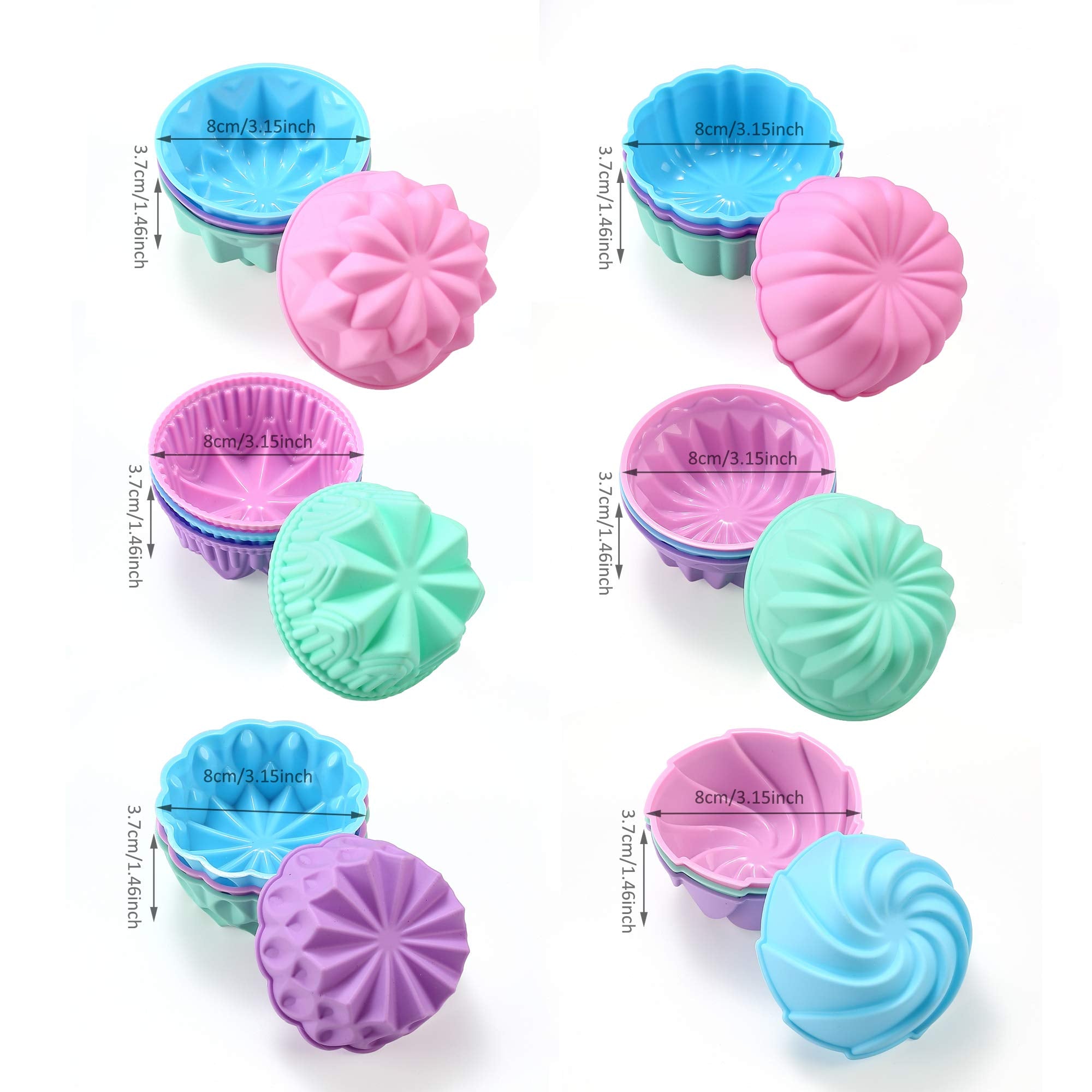 To encounter silicone cupcake cups showing easy-release attributes