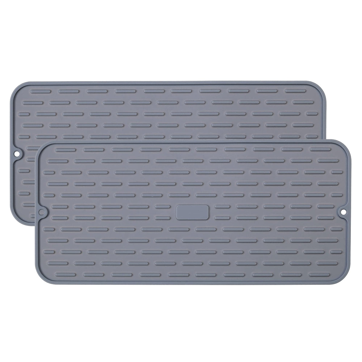 To encounter silicone dish drying mat set beside sink supports safe drying of delicate glassware