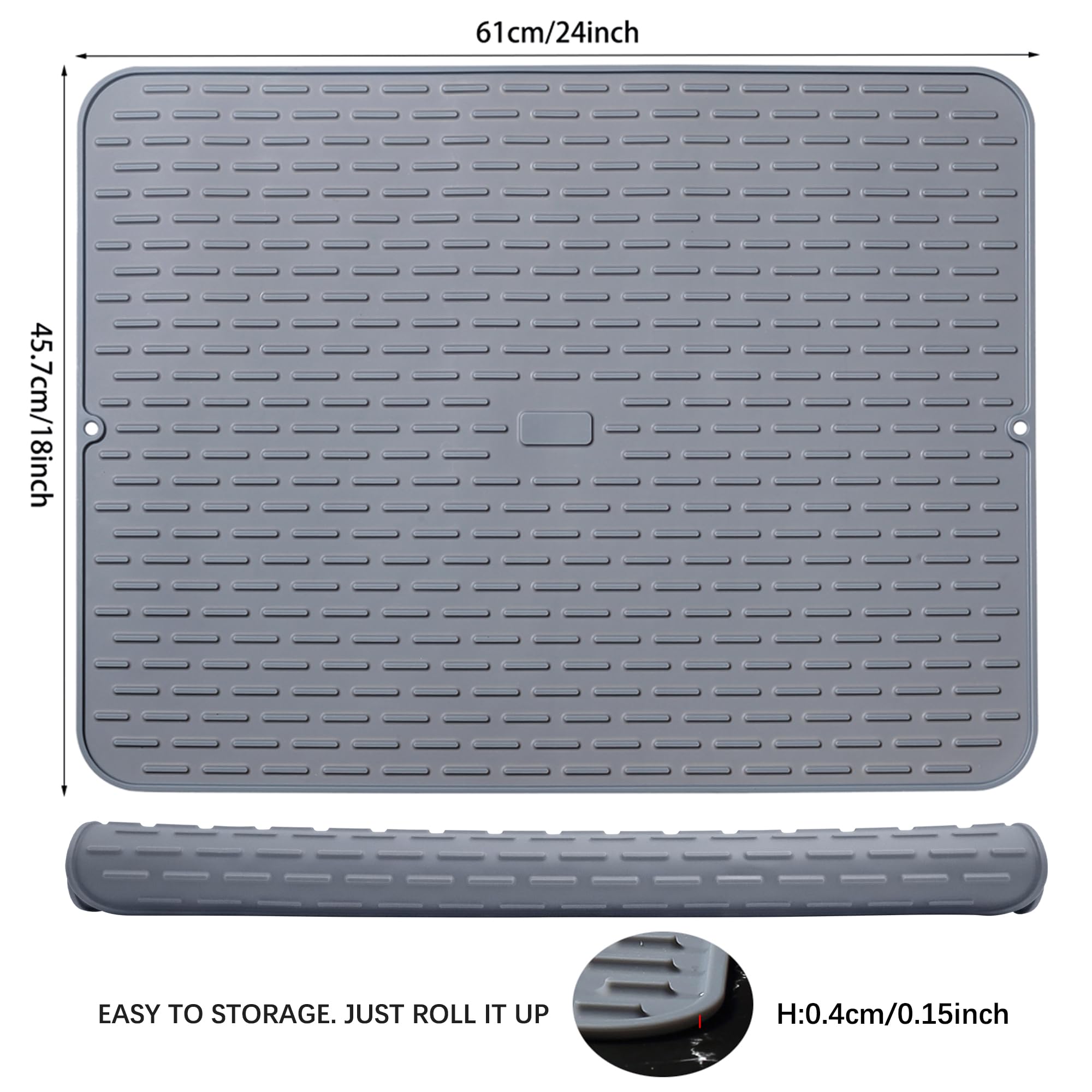 To Encounter silicone mat doubles as trivet and table mat for meals.