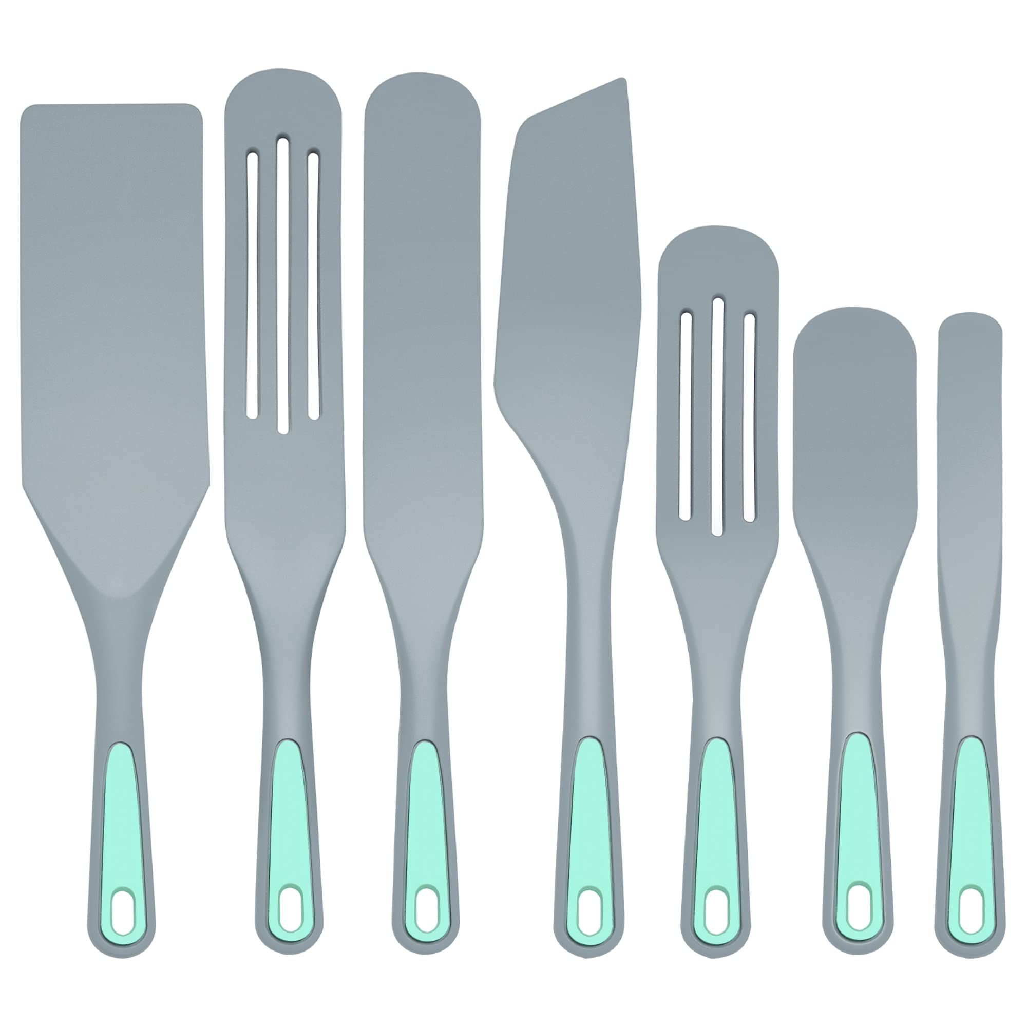 To encounter silicone spurtles set seven pieces for versatile kitchen tasks.