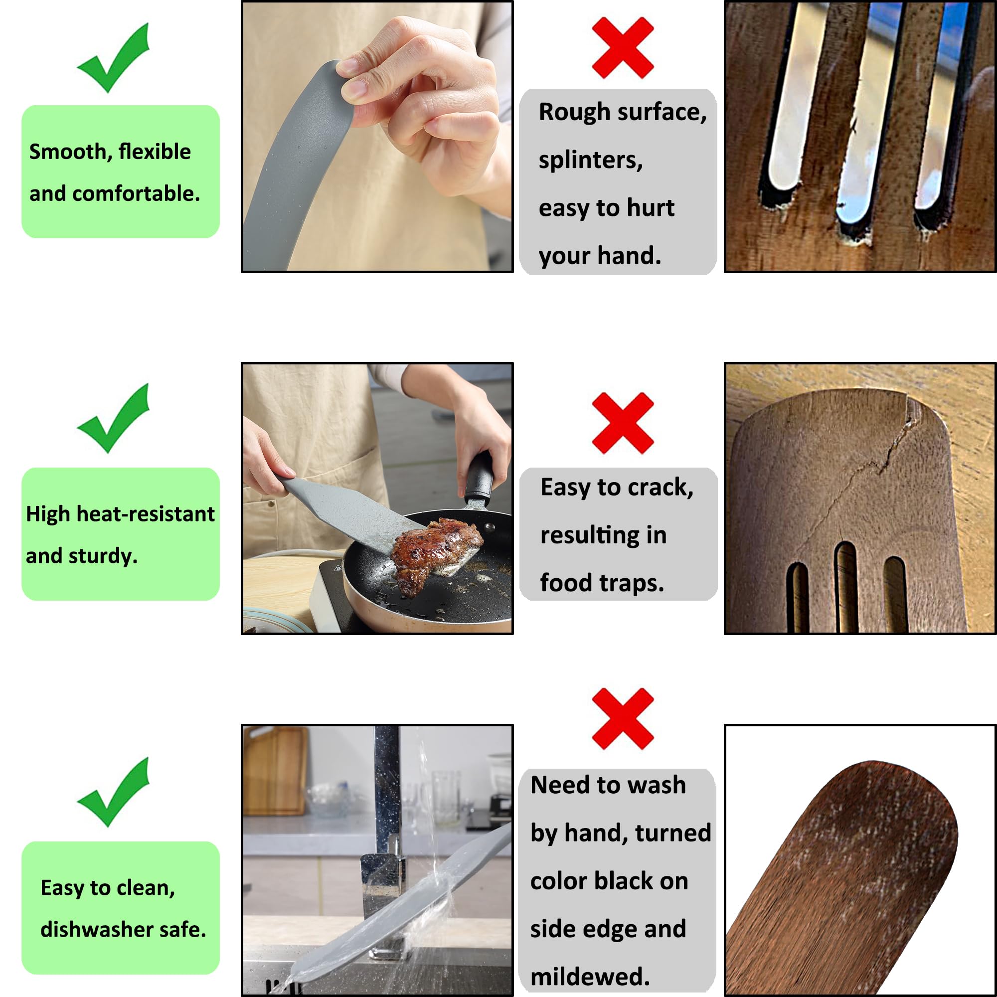 To encounter spurtle nonstick and dishwasher-safe for easy cleanup.